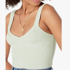 NWT Abercrombie Ribbed Sweater Tank Bodysuit Large
